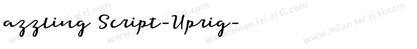 azzling Script-Uprig字体转换